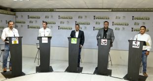 Celebra IEEZ debate entre candidatos a la presidencia municipal de Loreto