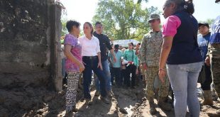 Recorre Presidenta Claudia Sheinbaum, por 3era vez, las zonas afectadas por lluvias