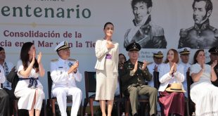 A 200 años de independencia en la mar, celebramos y convocamos a la defensa de nuestra independencia y soberanía: Claudia Sheinbaum