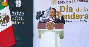 México es dignidad, valentía y grandeza”: Claudia Sheinbaum en ceremonia por el Día de la Bandera