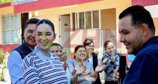 En su cumpleaños, Susana Barragán reafirma compromiso social con entrega de cisterna en escuela de Guadalupe