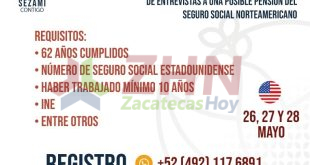 Realizarán Segunda Jornada de entrevistas a posibles beneficiarios de pensión del Seguro Social Norteamericano