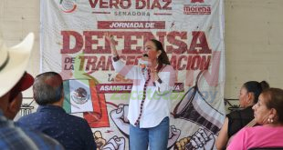 Destaca Vero Díaz participación de las mujeres en la transformación y la soberanía nacional