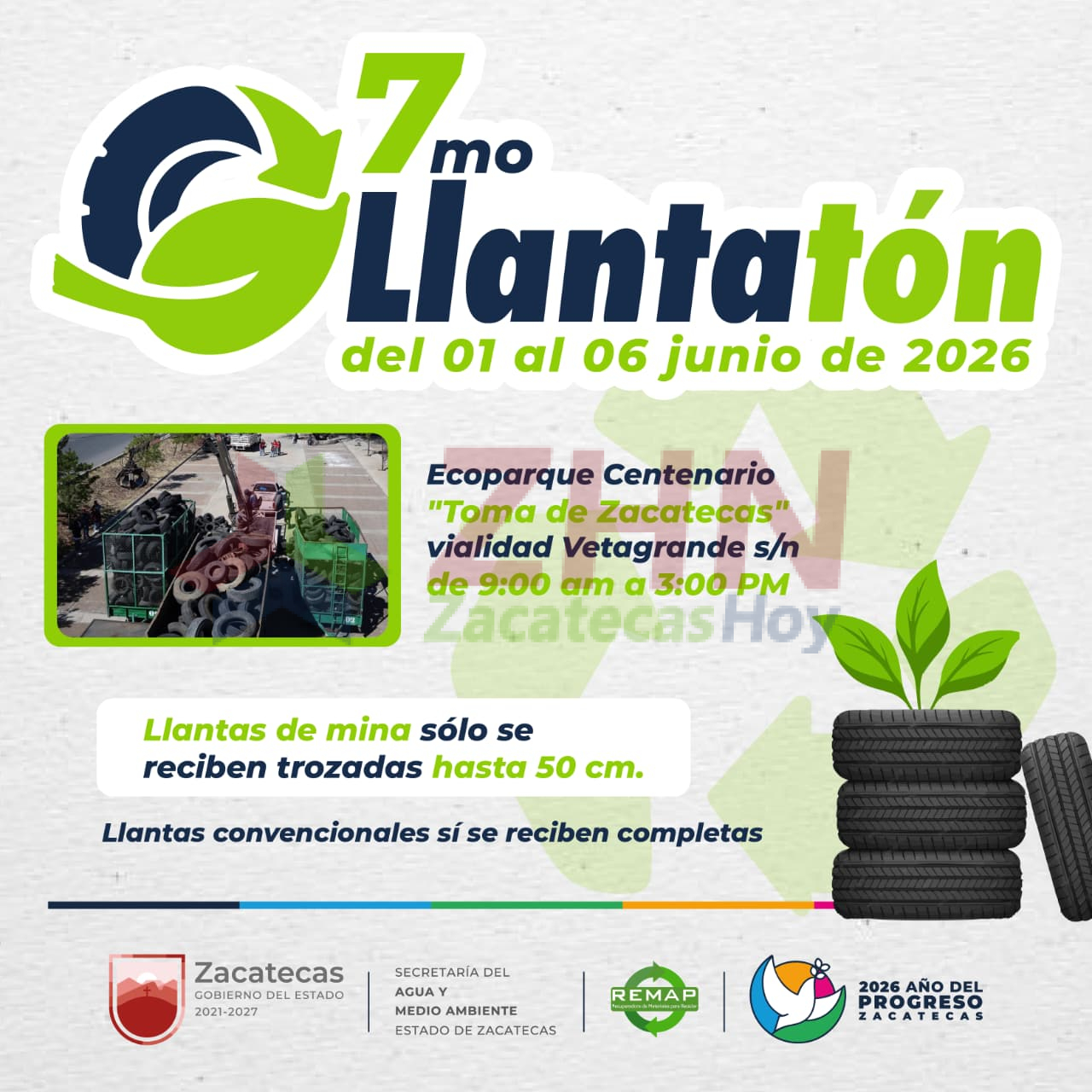 Invita Gobierno de Zacatecas a participar en 7mo Llantatón - Zacatecas