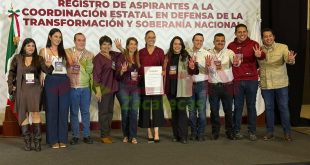 Verónica Díaz se registra en la Ciudad de México para encabezar la Coordinación de la Defensa de la Cuarta Transformación en Zacatecas