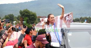 Presidenta Claudia Sheinbaum culmina recorrido por Michoacán, donde felicitó a EUA por su independencia 🇺🇸