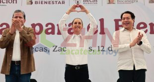 Presidenta Claudia Sheinbaum anuncia Beca Bocanegra para estudiantes de universidades públicas en Zacatecas