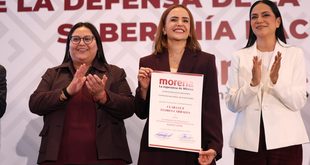 Clara Luz Flores Carrales, Coordinadora Estatal de la Defensa de la Transformación y la Soberanía Nacional